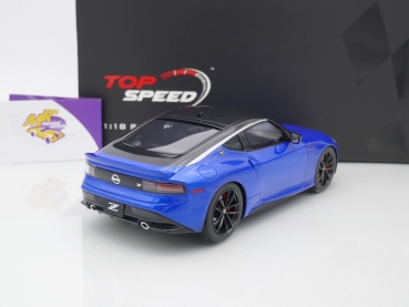 Preview: Top Speed TS0437 # Nissan Z Performance Coupe Baujahr 2023 " blaumetallic-schwarz (Seiran Blue / Black) " 1:18