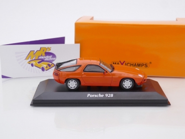 Preview: Maxichamps 940068122 # Porsche 928 S Baujahr 1979 " orange " 1:43