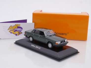 Maxichamps 940171404 # VOLVO 240 GL Limousine Baujahr 1986 " dunkelgrün " 1:43