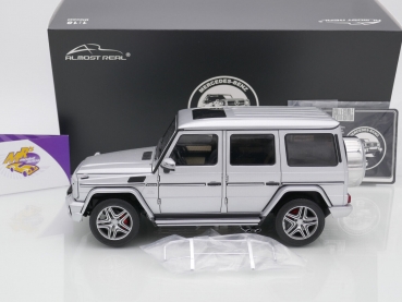 Preview: Almost Real 820601 # Mercedes AMG G63 W463 Baujahr 2015 " irdiumsilbermetallic " 1:18