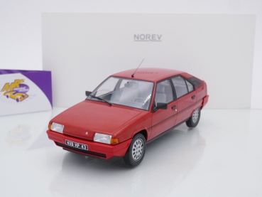 Norev 181680 # Citroen BX 16 TRS Limousine Baujahr 1983 " rot (Vallelunga Red) " 1:18