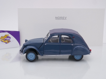 Preview: Norev 181485 # Citroen 2CV AZL (Ente) Baujahr 1959 " dunkelblau (Glacier Blue) " 1:18