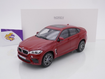 Norev 183242 # BMW X6 M SUV Limousine Baujahr 2015 " dunkelrotmetallic " 1:18