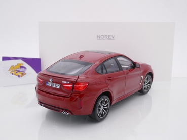 Preview: Norev 183242 # BMW X6 M SUV Limousine Baujahr 2015 " dunkelrotmetallic " 1:18