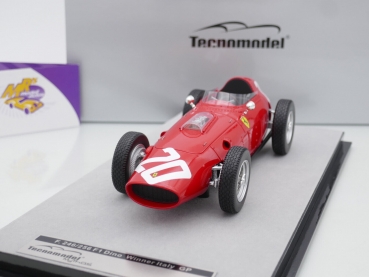 Preview: Tecnomodel TM18-244C # Ferrari 246/256 Dino F1 Nr.20 Sieger Italien GP 1960 " Phil Hill " 1:18 Nur 180 Stück !!