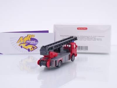 Preview: Wiking 0618 04 # MAN Metz DLK 23-12 Drehleiter Baujahr 1967 " Feuerwehr " 1:87