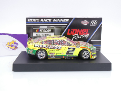Preview: Lionel Racing WX22523MENAEJ # Ford Mustang NASCAR 2025 " Austin Cindric - Menards Talladega Win " 1:24