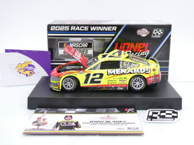Lionel Racing W122523MENRB9 # Ford Mustang NASCAR 2025 " Ryan Blaney - Menards Nashville Win " 1:24