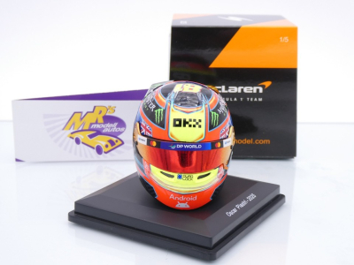 Preview: Spark 5HF196 # Helm Formel 1 Team McLaren F1 " Oscar Piastri #81 " 2025 1:5