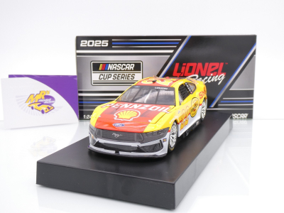 Lionel Racing C222523SHDJL # Ford Mustang NASCAR 2025 " Joey Logano - Shell / Pennzoil Throwback " 1:24