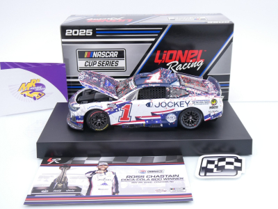 Preview: Lionel Racing WX12523JOKRZM # Chevrolet Camaro NASCAR 2025 " Ross Chastain - Jockey x Folds of Honor Salutes Charlotte Win " 1:24