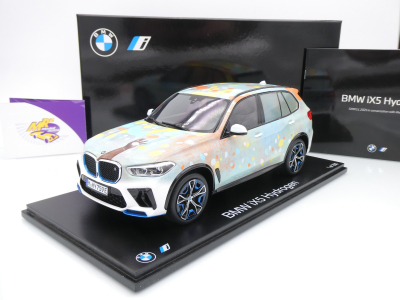 Spark 80435B6D532 # BMW iX5 Hydrogen Baujahr 2025 " Simply Art Car Alvaro Barrington " 1:18