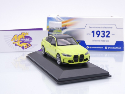 Preview: Solido S4315303 # BMW M3 G80 Competition Limousine Baujahr 2023 " Sao Paulo Gelb " 1:43