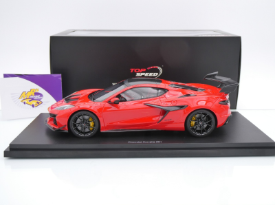 Preview: Top Speed TS0647 # Chevrolet Corvette ZR1 Baujahr 2025 " Torch Red " 1:18