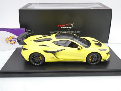Preview: Top Speed TS0645 # Chevrolet Corvette ZR1 Baujahr 2025 " Accelerate Yellow " 1:18