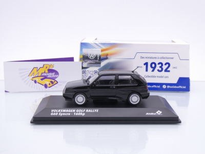 Preview: Solido S4311303 # Volkswagen VW Golf Rallye G60 MKII Baujahr 1989 " schwarz " 1:43