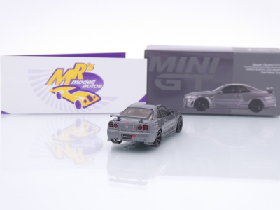 Preview: TSM MINI GT MGT01160-R # Nissan Skyline GTR R34 NISMO BN CRS Version 1999 RHD " Dark Metal Gray " 1:64