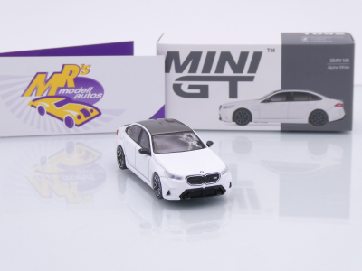 Preview: TSM MINI GT MGT01092-L # BMW M5 (G90) Limousine Baujahr 2025 LHD " Alpine White " 1:64