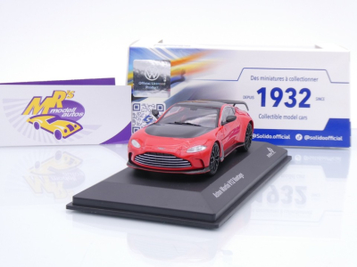 Solido S4314104 # Aston Martin V12 Vantage Baujahr 2023 " Scorpusrot " 1:43