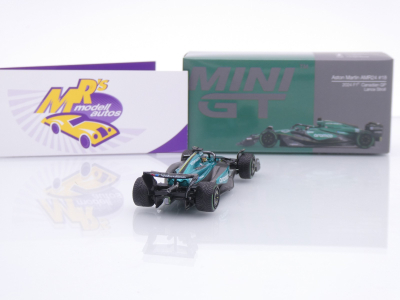 Preview: TSM Mini GT MGT01114-L # Aston Martin AMR24 F1 #18 7th Kanada GP 2024 " Lance Stroll " 1:64