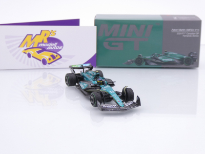 Preview: TSM Mini GT MGT01113-L # Aston Martin AMR24 F1 #14 6th Kanada GP 2024 " Fernando Alonso " 1:64