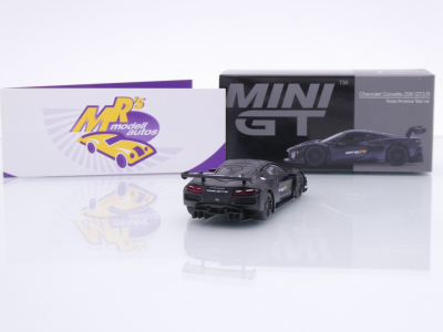 Preview: TSM MINI GT MGT01186-L # Chevrolet Corvette Z06 GT3.R Road America Test 2023 " mattschwarz " 1:64