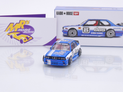 TSM MINI GT KHM223 # BMW M3 E30 #25 " Kaido House - BBS Touring Champ V1 " 1:64