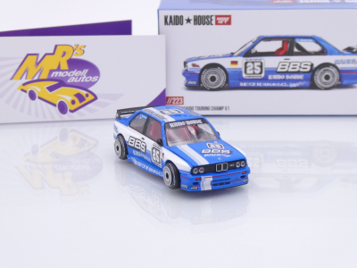 TSM MINI GT KHMG223 # BMW M3 E30 #25 " Kaido House - BBS Touring Champ V1 " 1:64