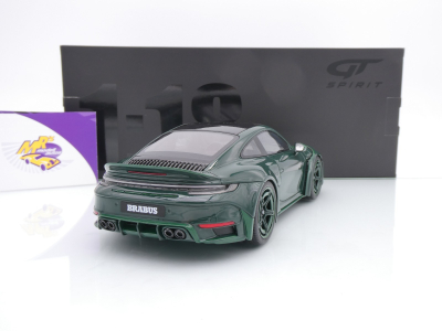 Preview: GT Spirit GT959 # Brabus 900 Rocket-R Porsche 911 992 Turbo S Baujahr 2024 " dunkelgrün " 1:18