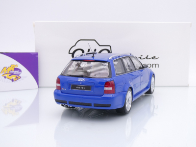 Preview: Ottomobile OT1272 # Audi RS4 B5 Avant Baujahr 2000 " dunkelblaumetallic " 1:18