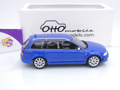 Preview: Ottomobile OT1272 # Audi RS4 B5 Avant Baujahr 2000 " dunkelblaumetallic " 1:18
