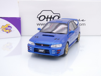 Ottomobile OT1249 # Subaru Impreza WRX Type R STI VER V Baujahr 1999 " dunkelblaumetallic " 1:18
