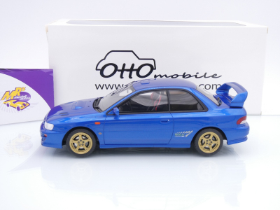 Preview: Ottomobile OT1249 # Subaru Impreza WRX Type R STI VER V Baujahr 1999 " dunkelblaumetallic " 1:18