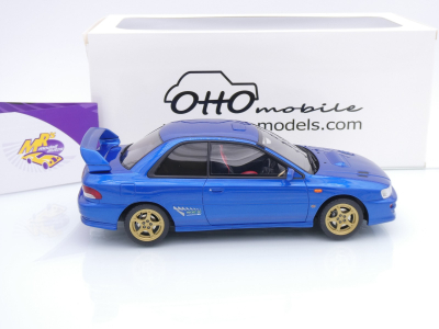 Preview: Ottomobile OT1249 # Subaru Impreza WRX Type R STI VER V Baujahr 1999 " dunkelblaumetallic " 1:18
