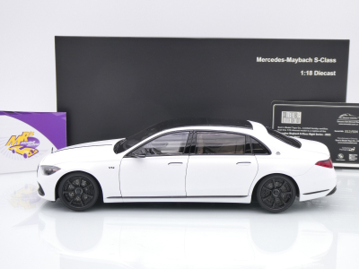 Preview: Almost Real 820142 # Mercedes-Maybach S-Klasse Night Series Baujahr 2023 " mattweißmetallic " 1:18