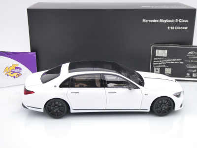 Preview: Almost Real 820142 # Mercedes-Maybach S-Klasse Night Series Baujahr 2023 " mattweißmetallic " 1:18