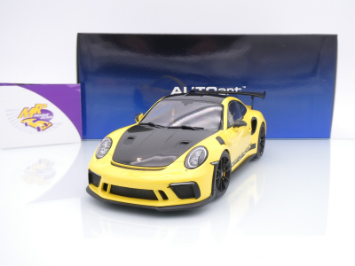AUTOart 78178 # Porsche 911 (991.2) GT3 RS Weissach Package Baujahr 2017 " gelb (Racing Yellow) " 1:18