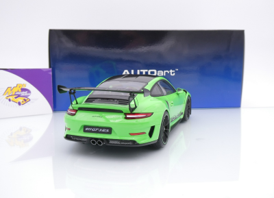 Preview: AUTOart 78179 # Porsche 911 (991.2) GT3 RS Weissach Package Baujahr 2017 " Giftgrün (Lizard Green) " 1:18
