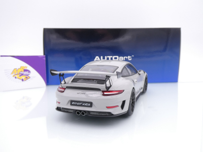 Preview: AUTOart 78180 # Porsche 911 (991.2) GT3 RS Weissach Package Baujahr 2017 " Kreidegrau (Crayon) " 1:18