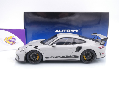 Preview: AUTOart 78180 # Porsche 911 (991.2) GT3 RS Weissach Package Baujahr 2017 " Kreidegrau (Crayon) " 1:18