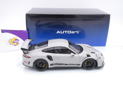 Preview: AUTOart 78180 # Porsche 911 (991.2) GT3 RS Weissach Package Baujahr 2017 " Kreidegrau (Crayon) " 1:18
