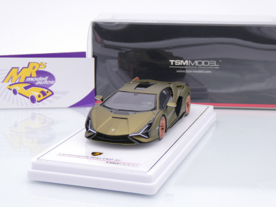 TSM Models 430829 # Lamborghini Sian FKP 37 Baujahr 2022 " Verde Gea Matt " 1:43
