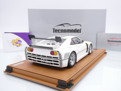 Preview: Tecnomodel TM18-361D # Ferrari 288 GTO Evoluzione Baujahr 1985 " weiß + Italien Flagge " 1:18