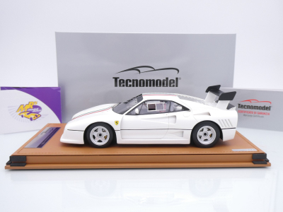 Preview: Tecnomodel TM18-361D # Ferrari 288 GTO Evoluzione Baujahr 1985 " weiß + Italien Flagge " 1:18