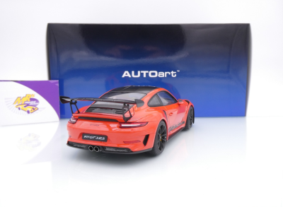 Preview: AUTOart 78177 # Porsche 911 (991.2) GT3 RS Weissach Package Baujahr 2017 " Lava Orange " 1:18