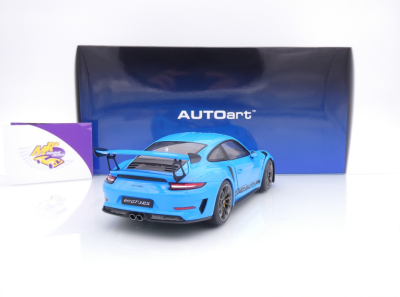 Preview: AUTOart 78182 # Porsche 911 (991.2) GT3 RS Baujahr 2017 " Rivierablau " 1:18