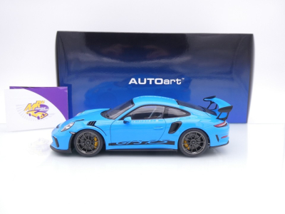 Preview: AUTOart 78182 # Porsche 911 (991.2) GT3 RS Baujahr 2017 " Rivierablau " 1:18