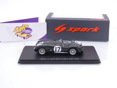 Preview: Spark S2944 # Jaguar C-Type #17 2nd 24h Le Mans 1953 " Stirling Moss - Peter Walker " 1:43