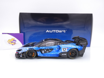 Preview: AUTOart 81955 # McLaren Senna GTR #12 Präsentation 2019 " blau-weiß-schwarz " 1:18