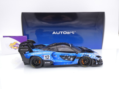 Preview: AUTOart 81955 # McLaren Senna GTR #12 Präsentation 2019 " blau-weiß-schwarz " 1:18